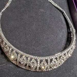 Jimmy Crystal Clear Swarvoski Necklace with matching earrings